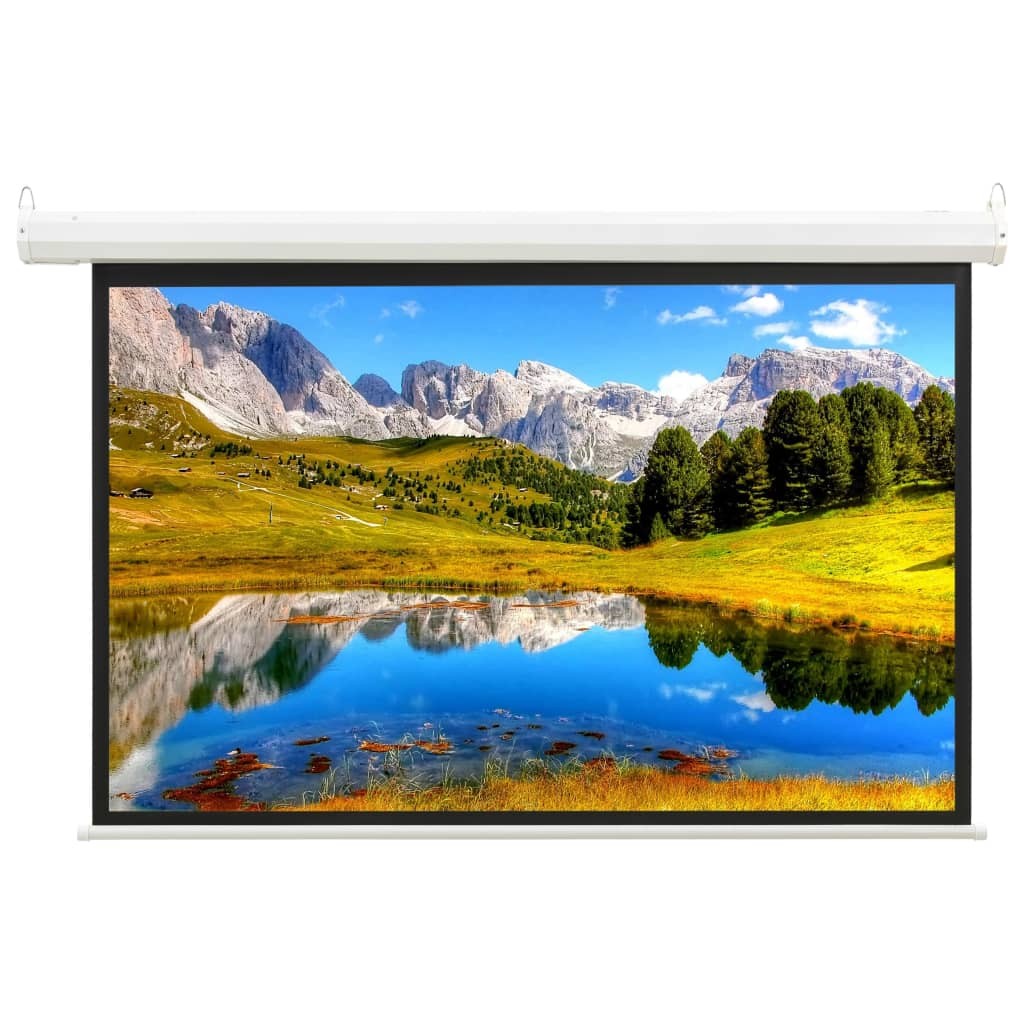 Electric Projection Screen with Remote Control 74" 4:3